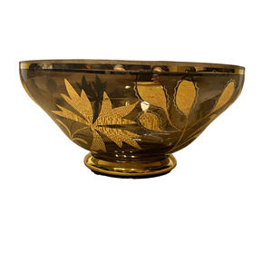 Murmac Bohemia Vintage Floral Leaf Bowl
